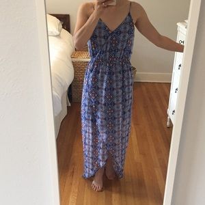 High-low patterned dress